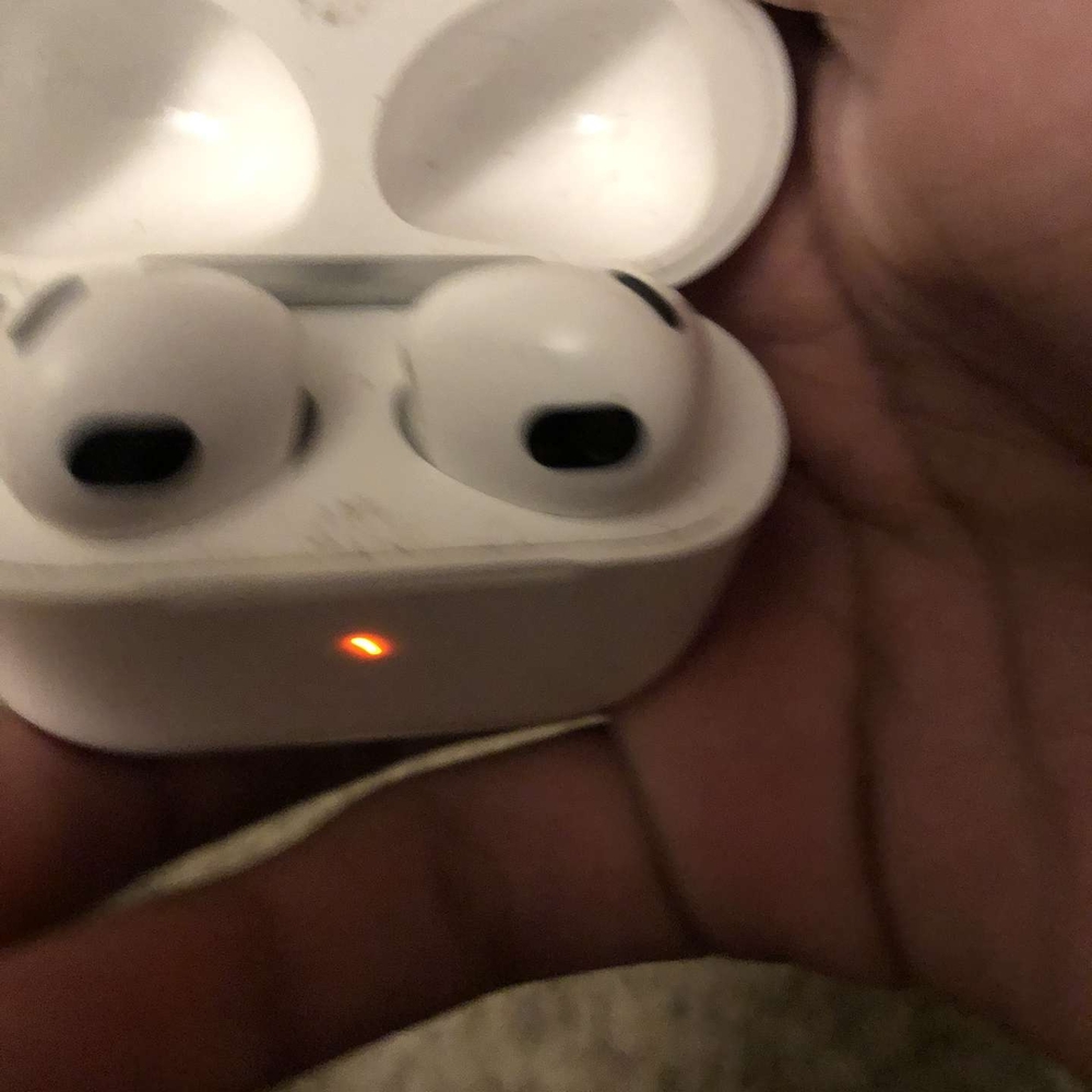 White Wireless Earbuds with Charging Case